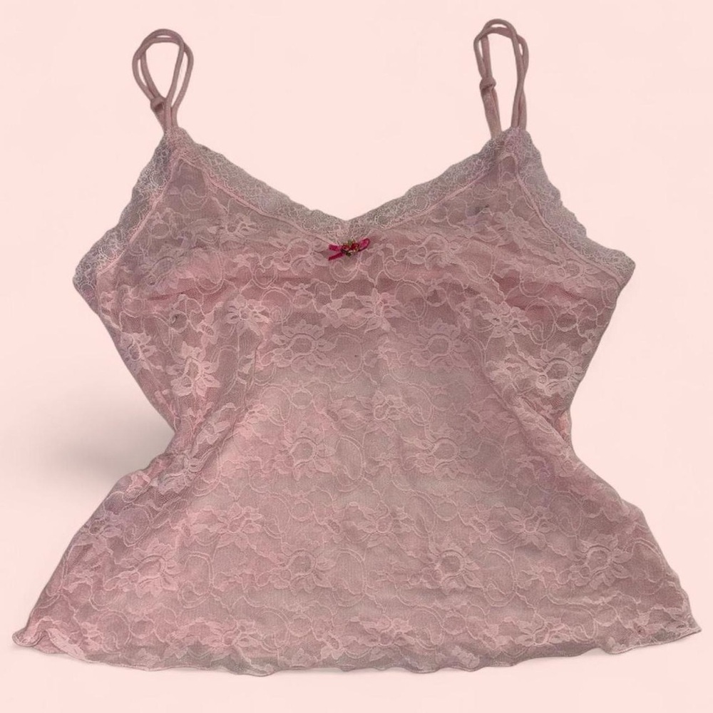 Victoria's Secret Pink Lace Top Vintage 2004